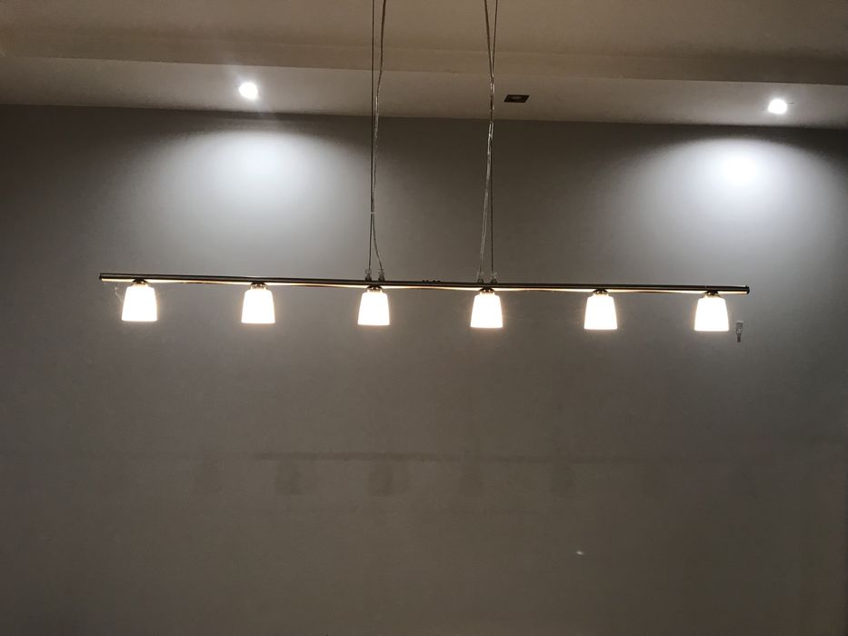 Lampa wisząca sufitowa 6 punktowa nad stół blat IKEA Tidig