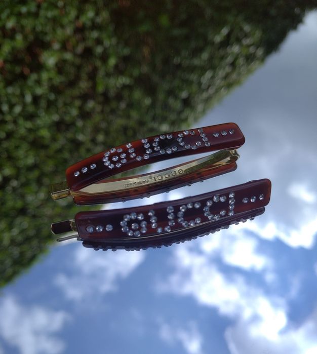 Wsuwki, spinki do włosów GUCCI logowane