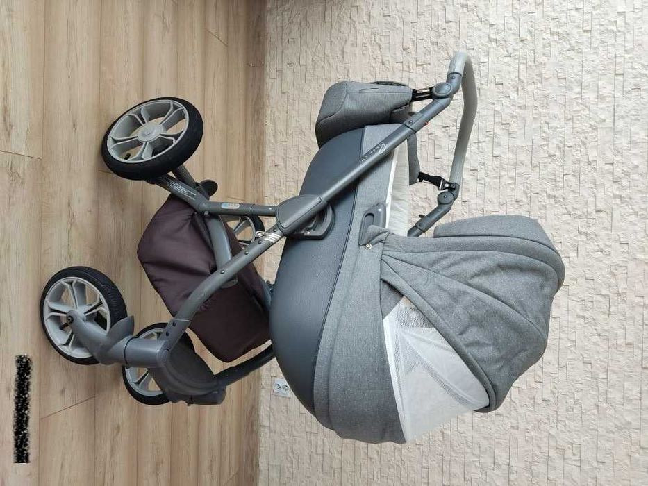 Wózek dziecięcy 2w1 ROAN Bass Soft + śpiworek + parasolka.