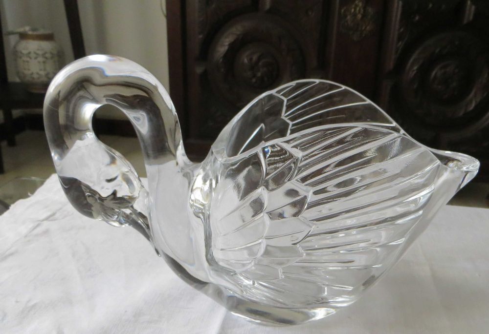 Cisne Grande, Cristal D´Arques - medida. 25 X 15 - Novo
