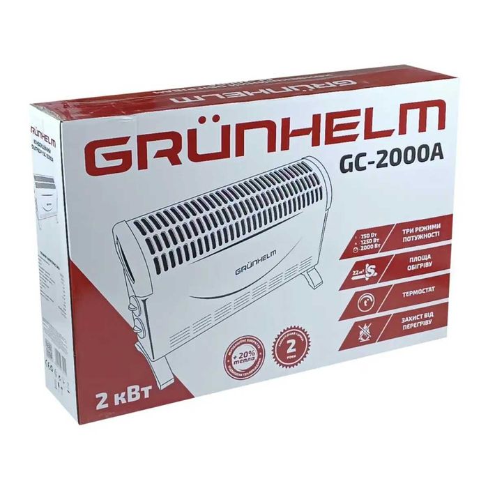 Конвекторний обігрівач Grunhelm GC-2000A