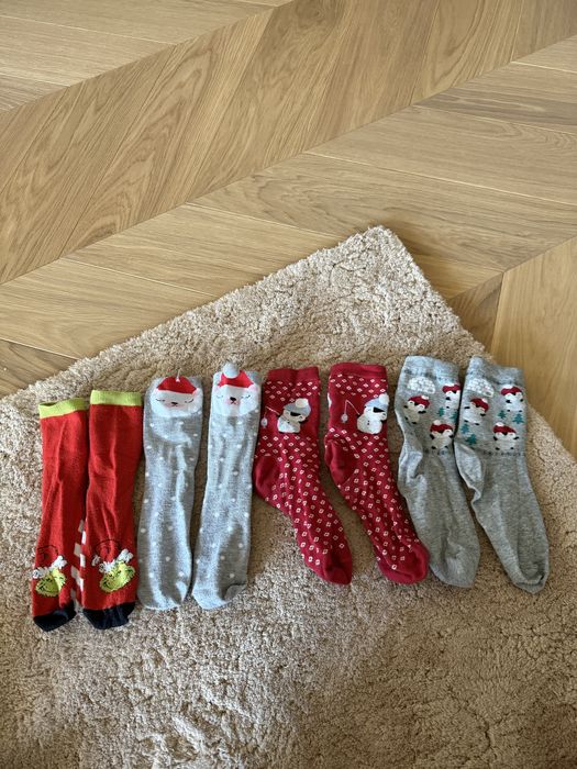 Skarpetki świąteczne zimowe 4 pary