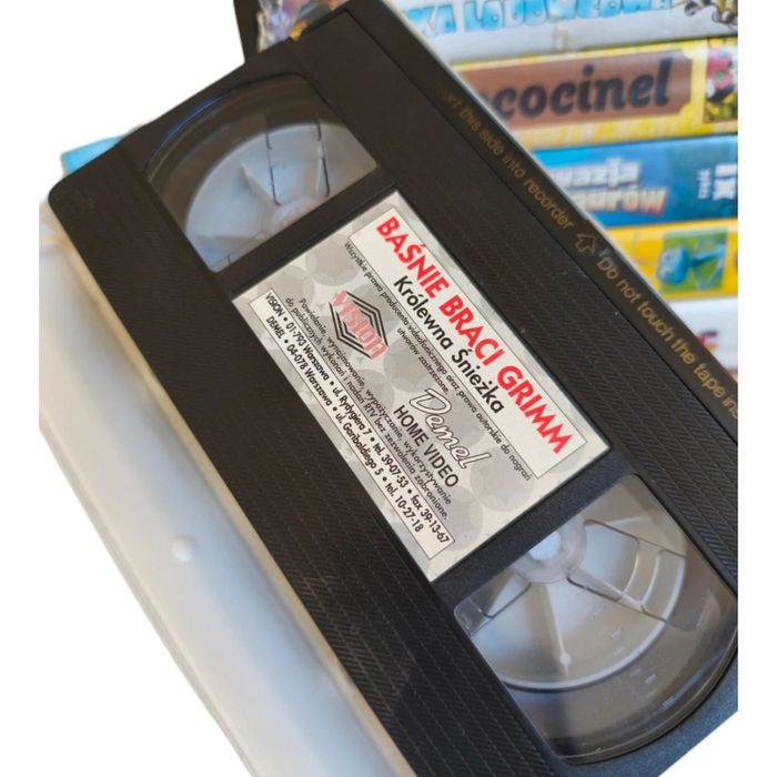 Kasety VHS video z bajkami - bajki filmy odtwarzacz