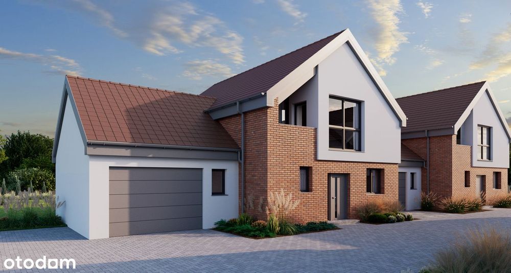 DOM Optimus 157,43m2• 4Pokoje•Garaż+m.postojowedziałka 553m2•Pod lasem