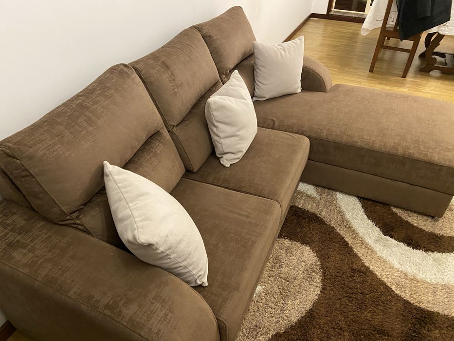 Conjunto sofa + estante/ movel tv + mesa centro