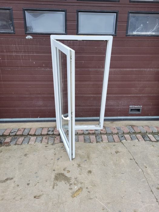 Okna pcv 85x160 jak nowe białe okno używane DOWÓZ CAŁY KRAJ