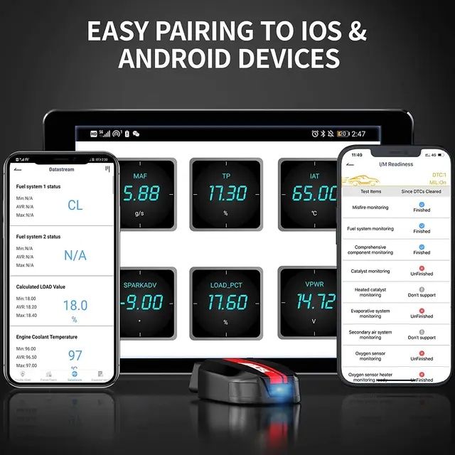 Ancel BD200 OBD2 Bluetooth 5.0 Scanner Diagnóstico Profissional NOVO