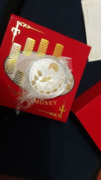 Moeda de 50 ct em prata 925.