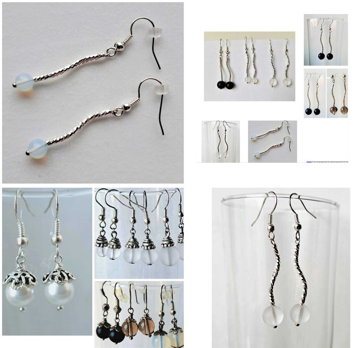 серьги натуральный камень хендмейд