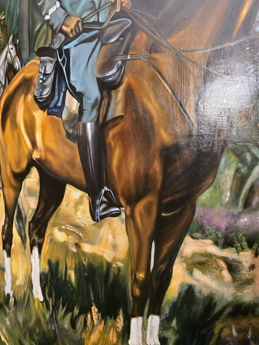 Obraz Piłsudski na Kasztance Kossak replika płótno olej