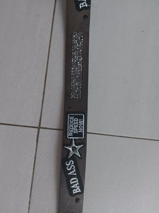 Pasek 90cm do spodni jeansy stan super skóra