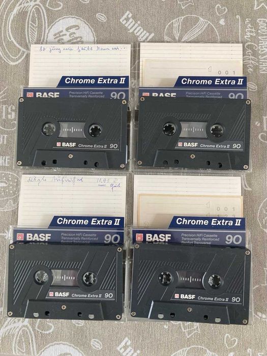 Sprzedam kasety BASF Chrome II 90 - 5 sztuk.
