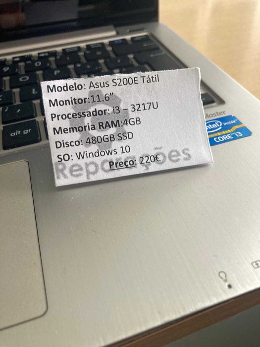 PC ASUS S200E TÁTIL