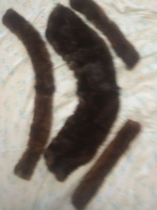 Воротник с манжетами из норки