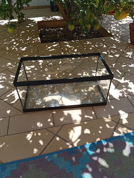 Aquário com areia e filtro tetratec