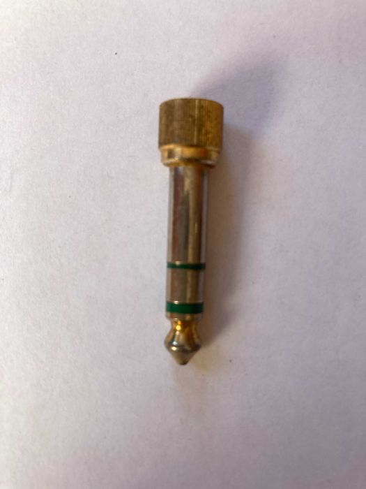 Przejściówka audio - gniazdo jack 3,5 mm stereo/ jack fi 6,3 mm stereo