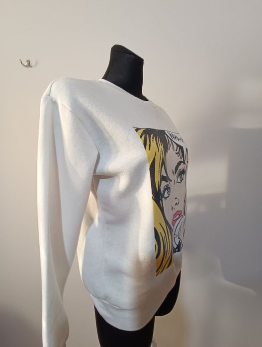 Biała bluza dresowa firmy Primark używana rozmiar 32/34
