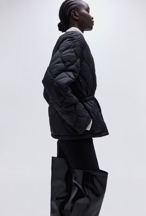 Стьобана куртка H&M чорна XS,S ,M,L