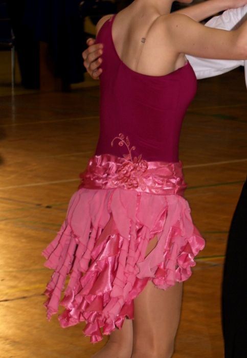 Sukienka taniec towarzyski 2w1 latino standard