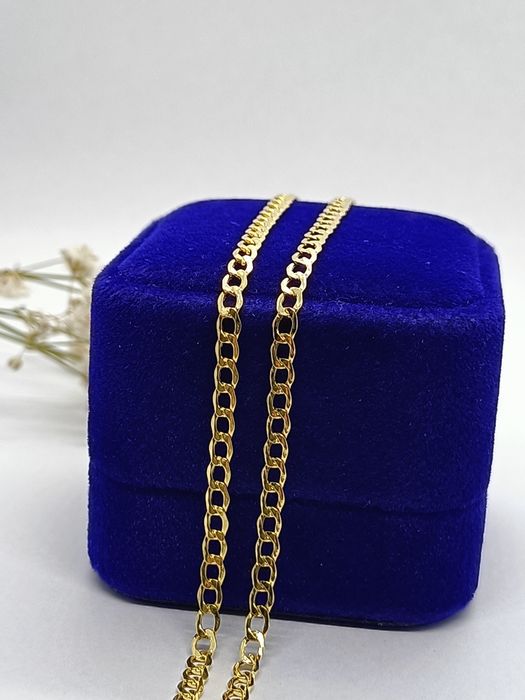 Łańcuszek pancerka ze złota, złoto pr 585