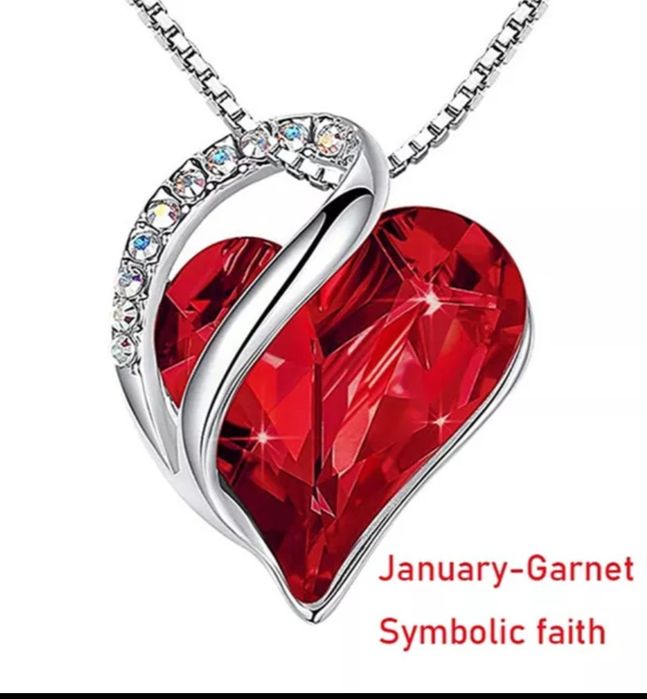 Colar Esmeralda Red Love Heart - Ctt Grátis 48 Horas