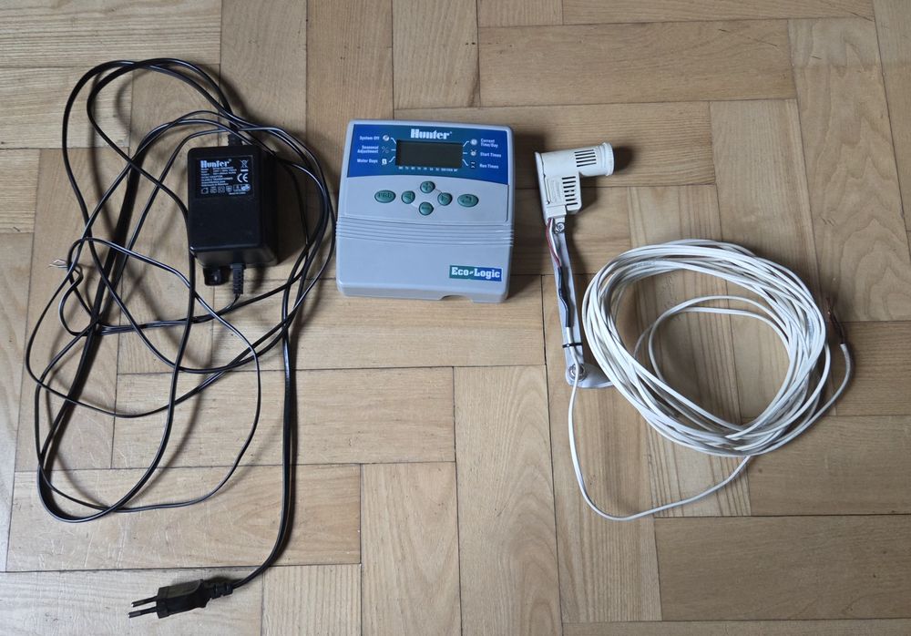 Sterownik nawadniania Hunter Eco Logic  ELC-401E 4 sekcje i czujnik deszczu Hunter Rain-Clik