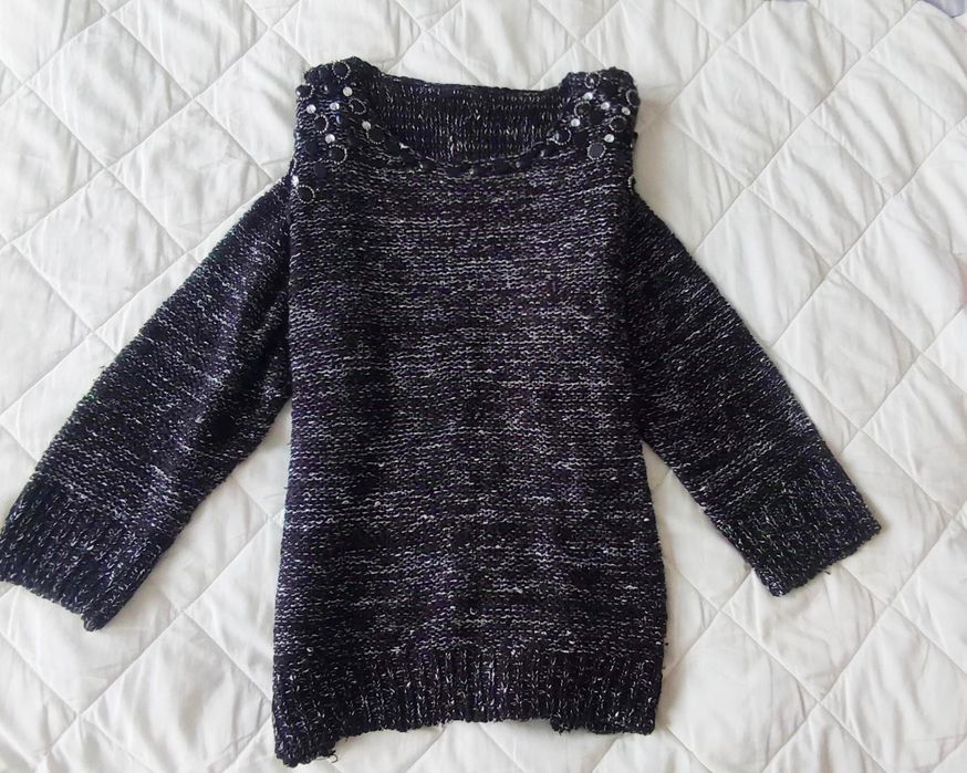 Mohito sweter z kamieniami ozdobami S 36