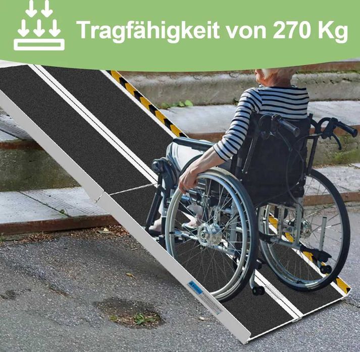 Najazdy- rampa do wózka inwalidzkiego skutera 244cm podwójne szerokie