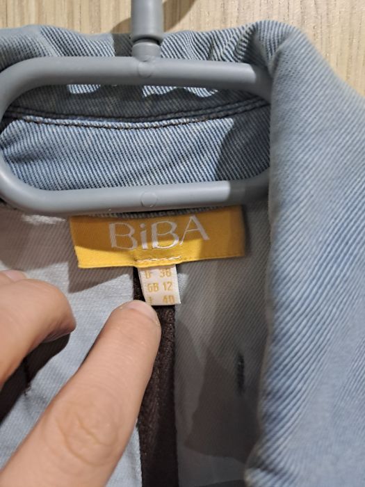 (458) Kurtka jeansowa damska r.L