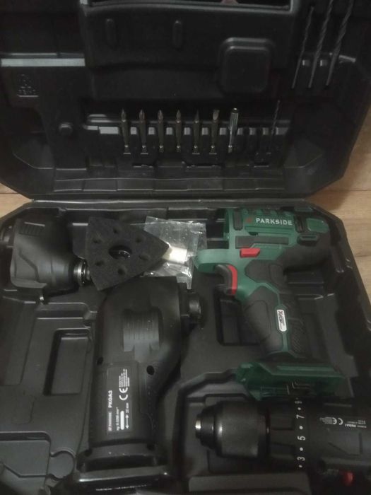 Шуруповерт реноватор шаблева пила Parkside PKGA 20-Li C2, 3 в 1: 1 700 ...