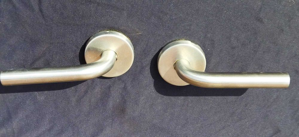 Puxadores de porta roseta inox