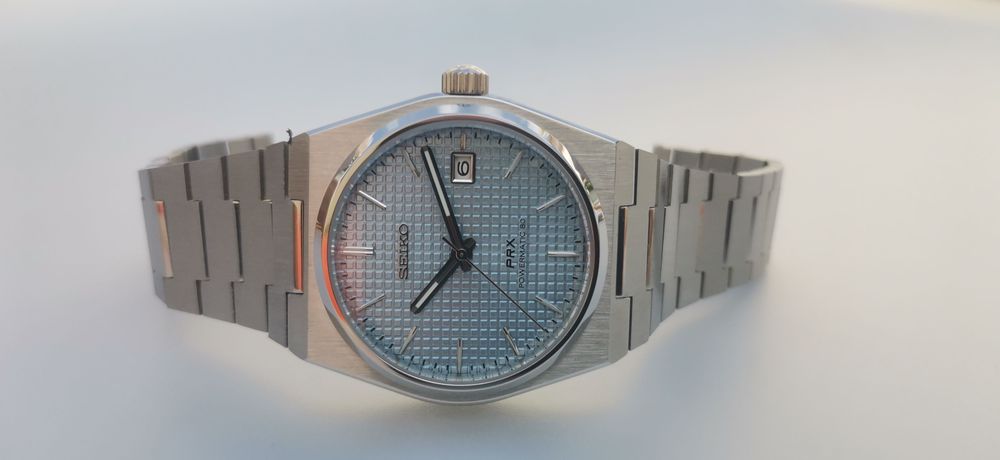 SEIKO MOD PRX com mostrador azul tifany