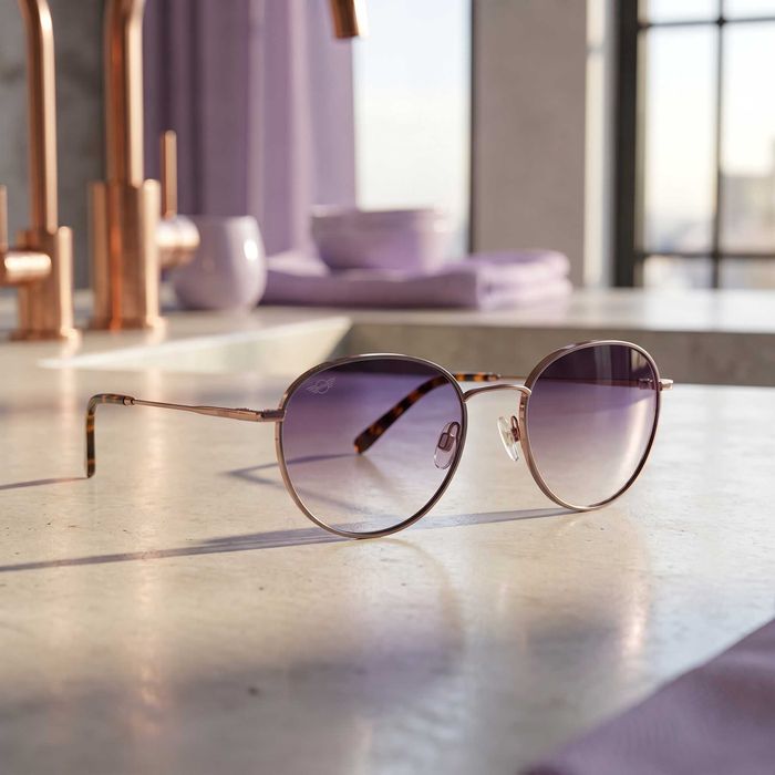 Nowe Okulary MINI Eyewear 745005 | Fioletowy Gradient