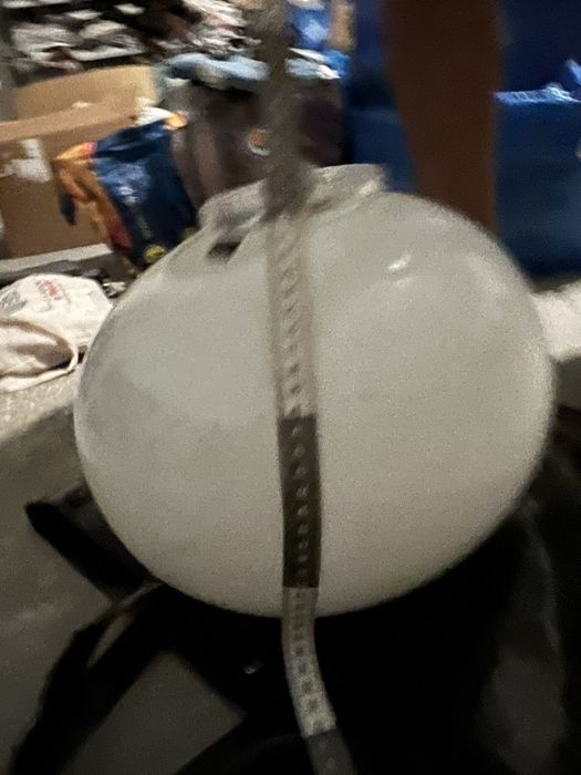 Candeeiro vidro branco