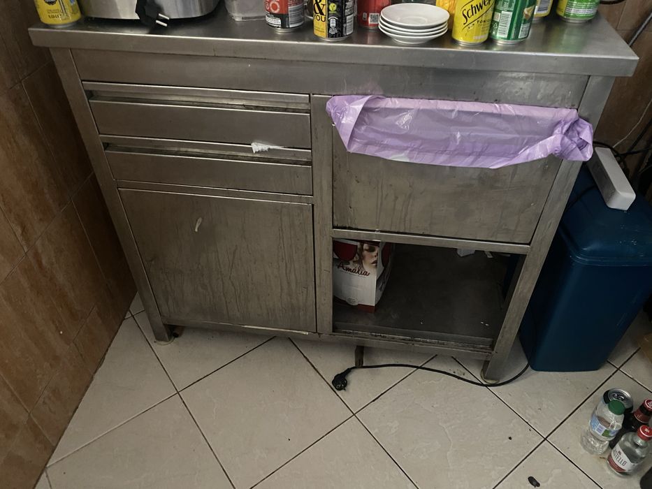 Bancada inox para cafe