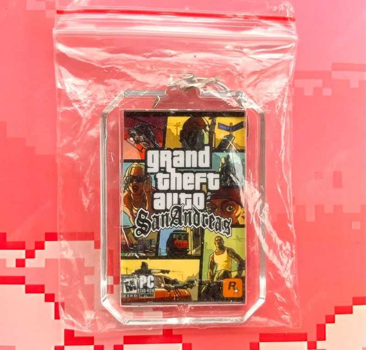 Brelok GTA San Andreas - mini okładka gry PC