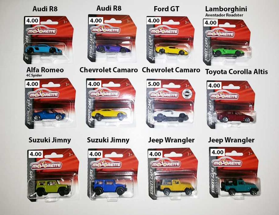 Carros Majorette - Miniaturas de Coleção Escala 1/64