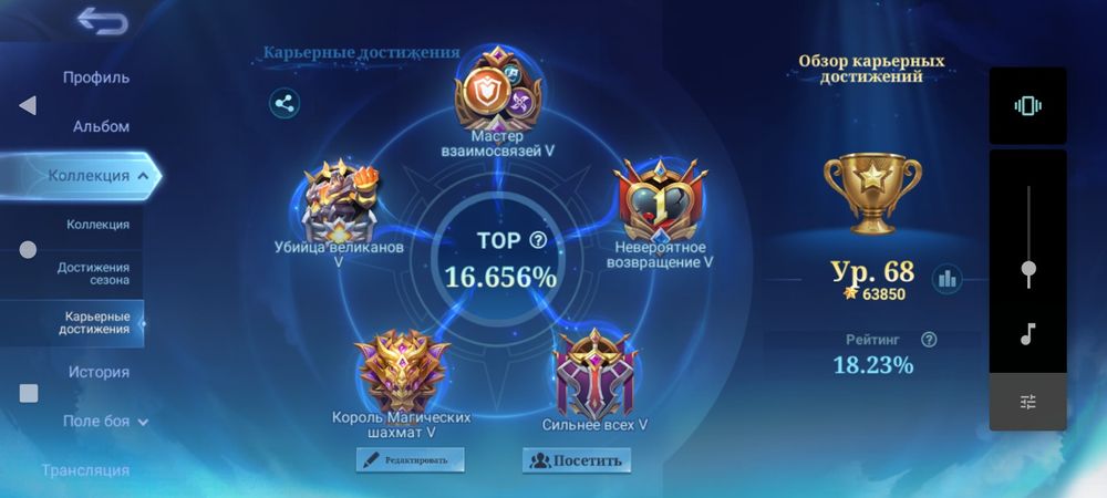 Аккаунт mobile legends (особистий)