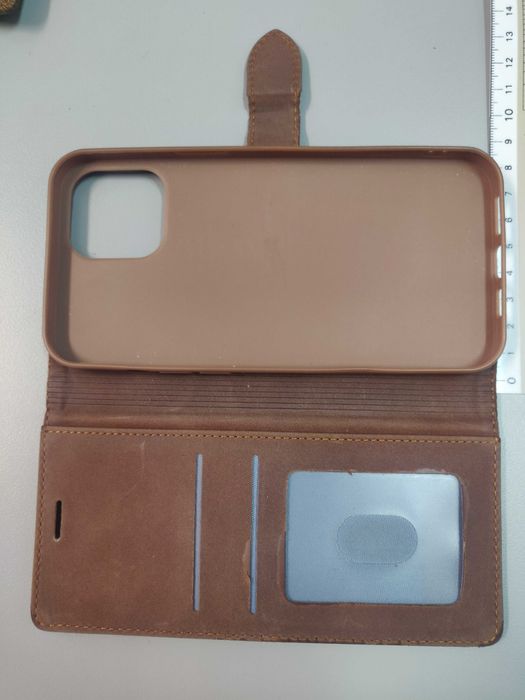 Capa Carteira Retro Forwenw para iPhone Plus 14/15 - Castanha