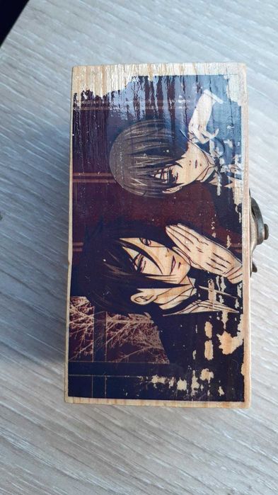 Caixa madeira Black Butler Sebastian Michaelis Ciel Phantomhive anime