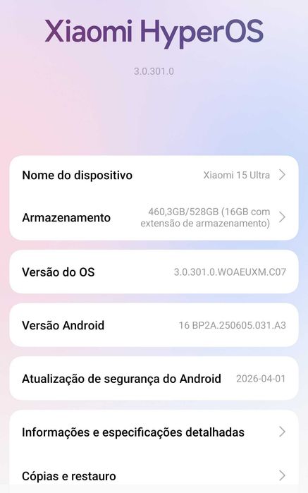 Xiaomi 15 Ultra 16GB/512GB