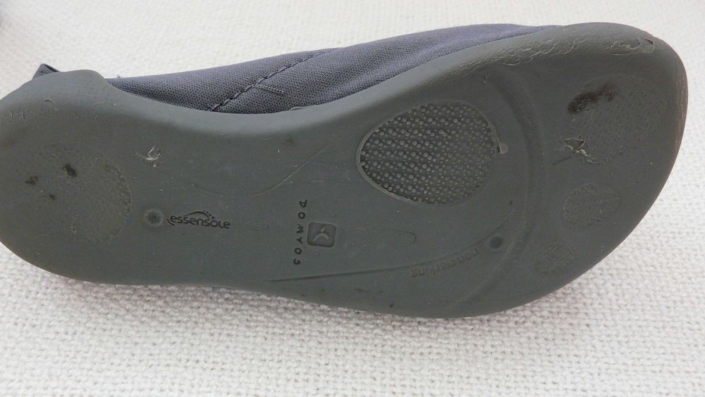Kapcie szare Decathlon, na rzep, Rozmiar 28