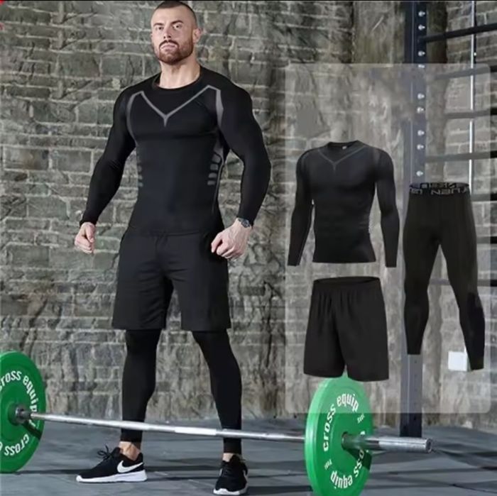 4в1. Компресійний костюм PRO COMBAT(два рашгарди, тайтси, шорти)