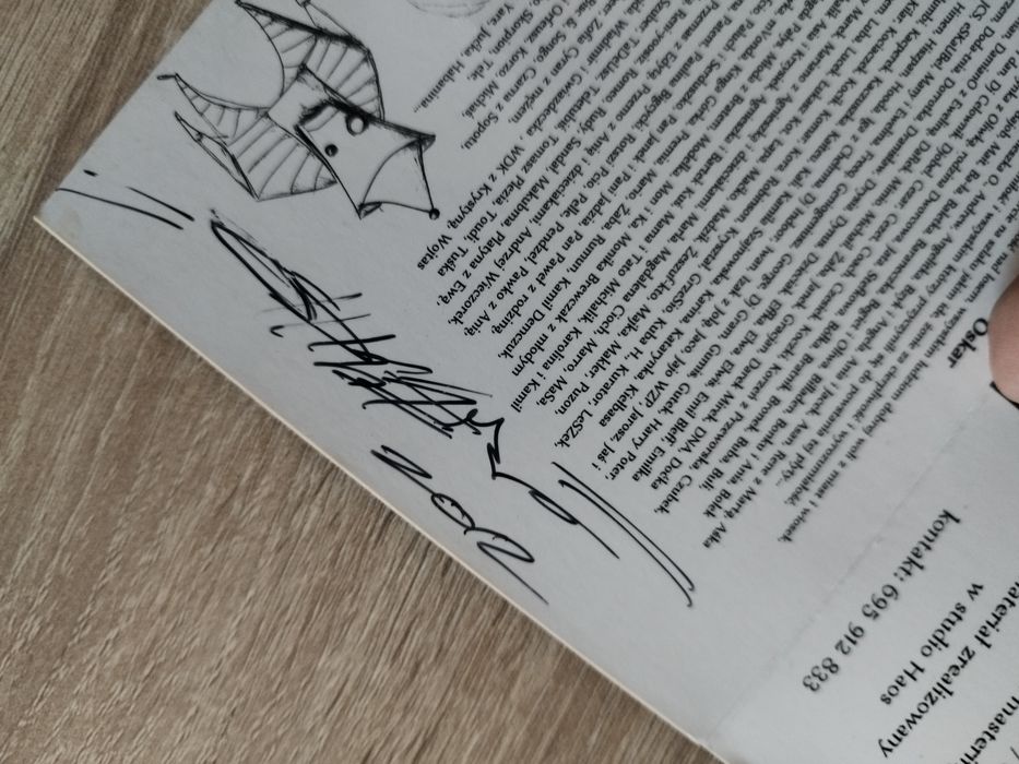 Sanhedryn - pół na pół - autograf, unikat 1/100