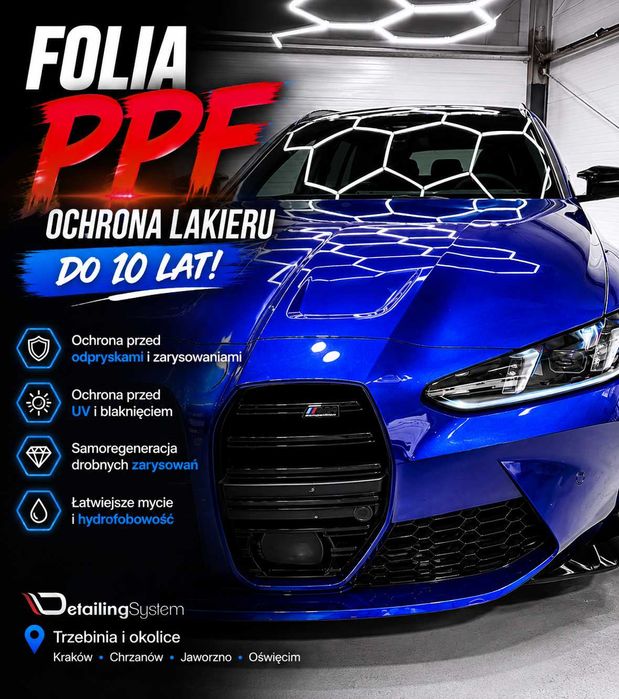 Oklejanie samochodów folią PPF | Ochrona lakieru | Full Front i Całe Auto