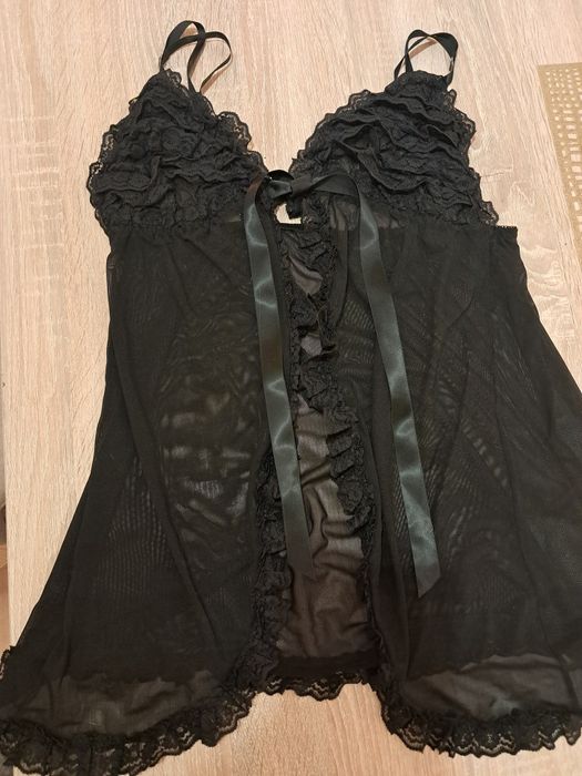 Koronkowa koszulka nocna Obsessive L/ XL