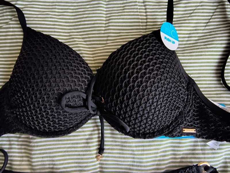 Strój kąpielowy czarny Censored 75C, XL