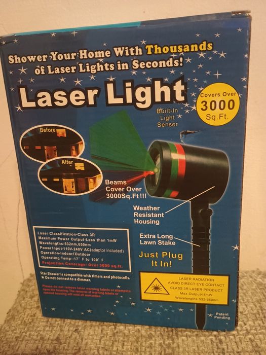 Laser led oświetlenie domu