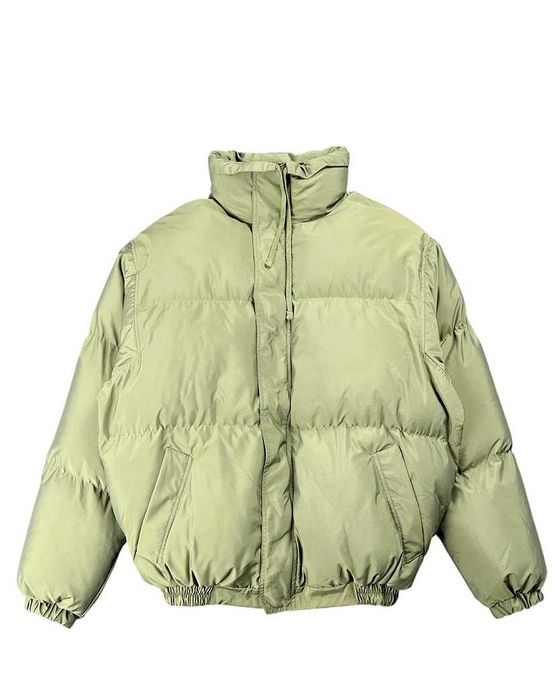Пуховик Fear Of God Essentials Puffer Jacket Charcoal \ Green \ Moss