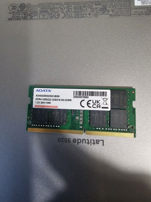 Memória RAM Adata Premier AD4S320032G22-SGN SODIMM DDR4 3200MHz 32GB 1x32GB CL22
